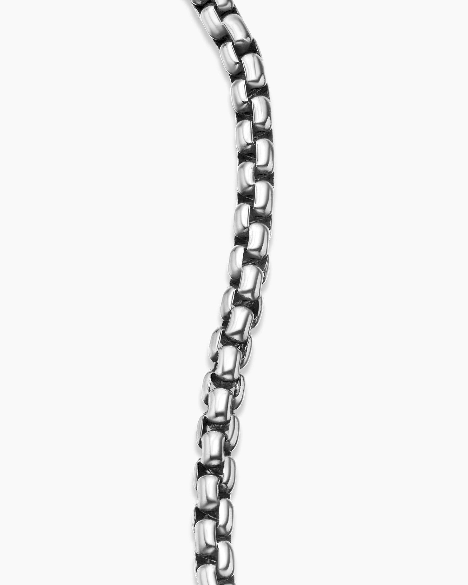 DY Bel Aire Box Chain Bracelet in Sterling Silver with 14K Yellow Gold, 4mm - Image 6