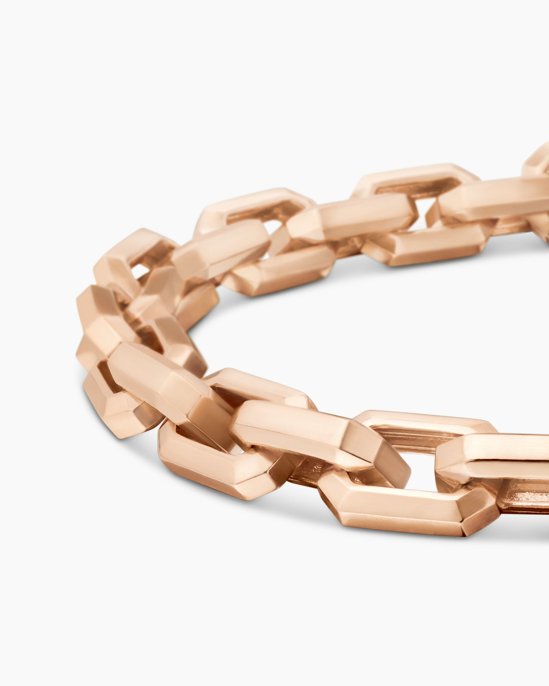 Streamline Heirloom Chain Link Bracelet in 18K Rose Gold, 7.5mm - Image 7