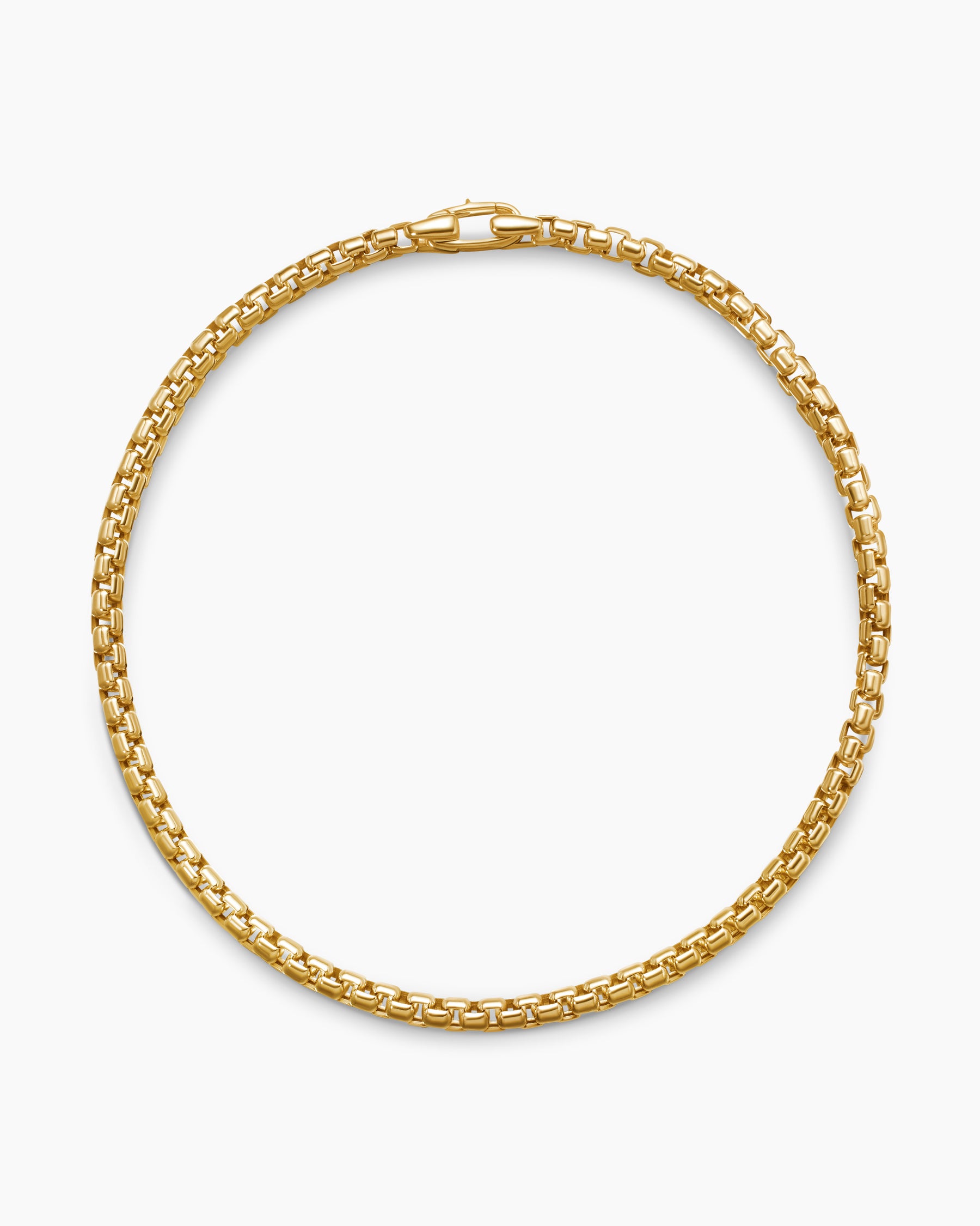 DY Bel Aire Box Chain Bracelet in 18K Yellow Gold, 2.7mm - Image 3