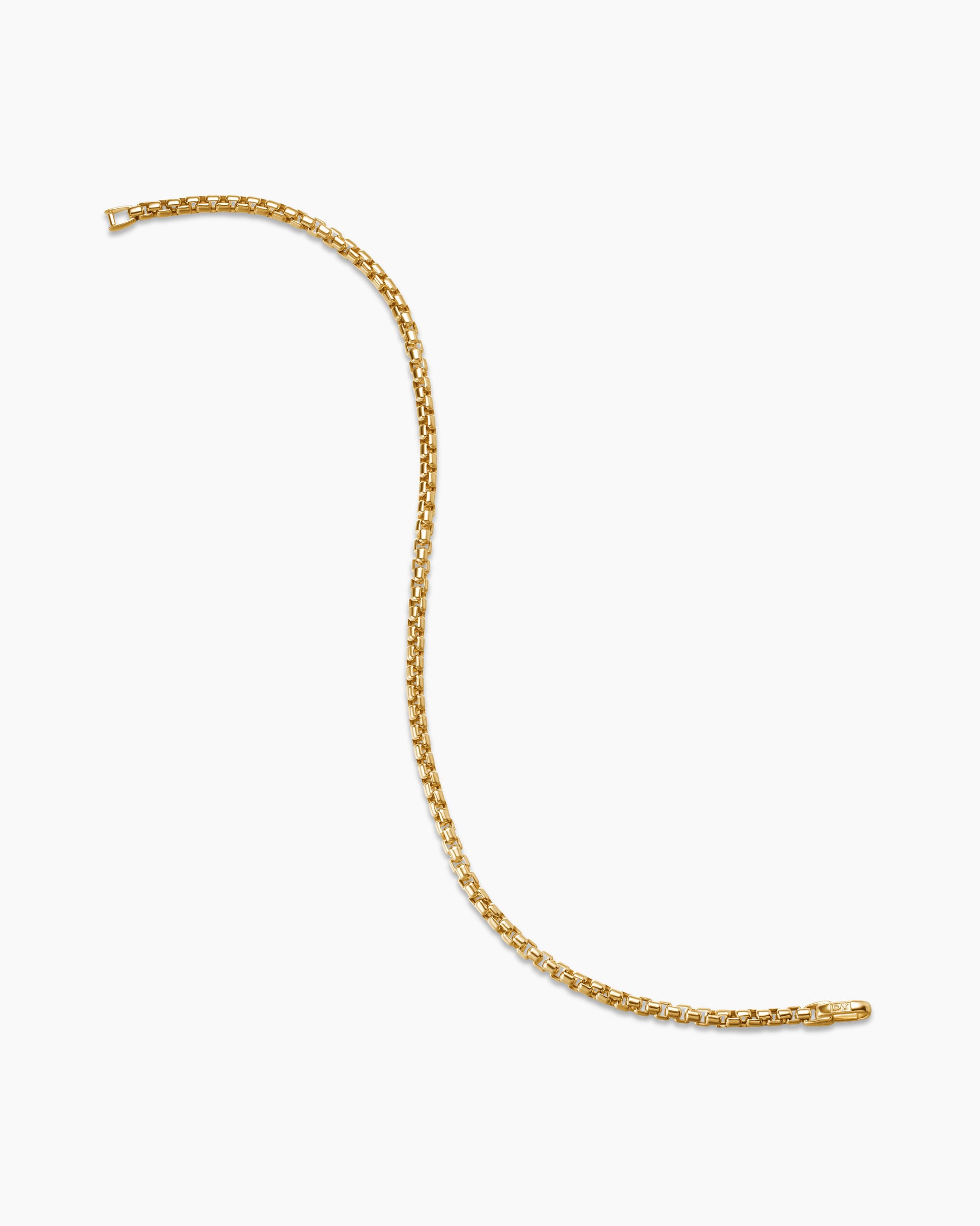 DY Bel Aire Box Chain Bracelet in 18K Yellow Gold, 2.7mm - Image 4