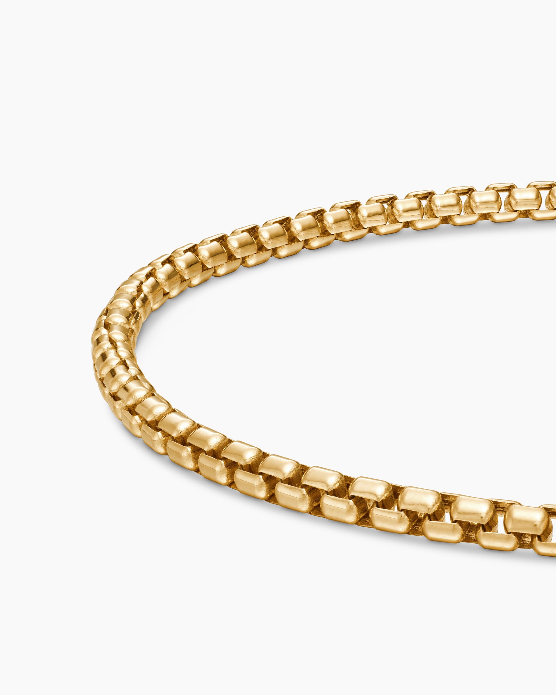DY Bel Aire Box Chain Bracelet in 18K Yellow Gold, 2.7mm - Image 7