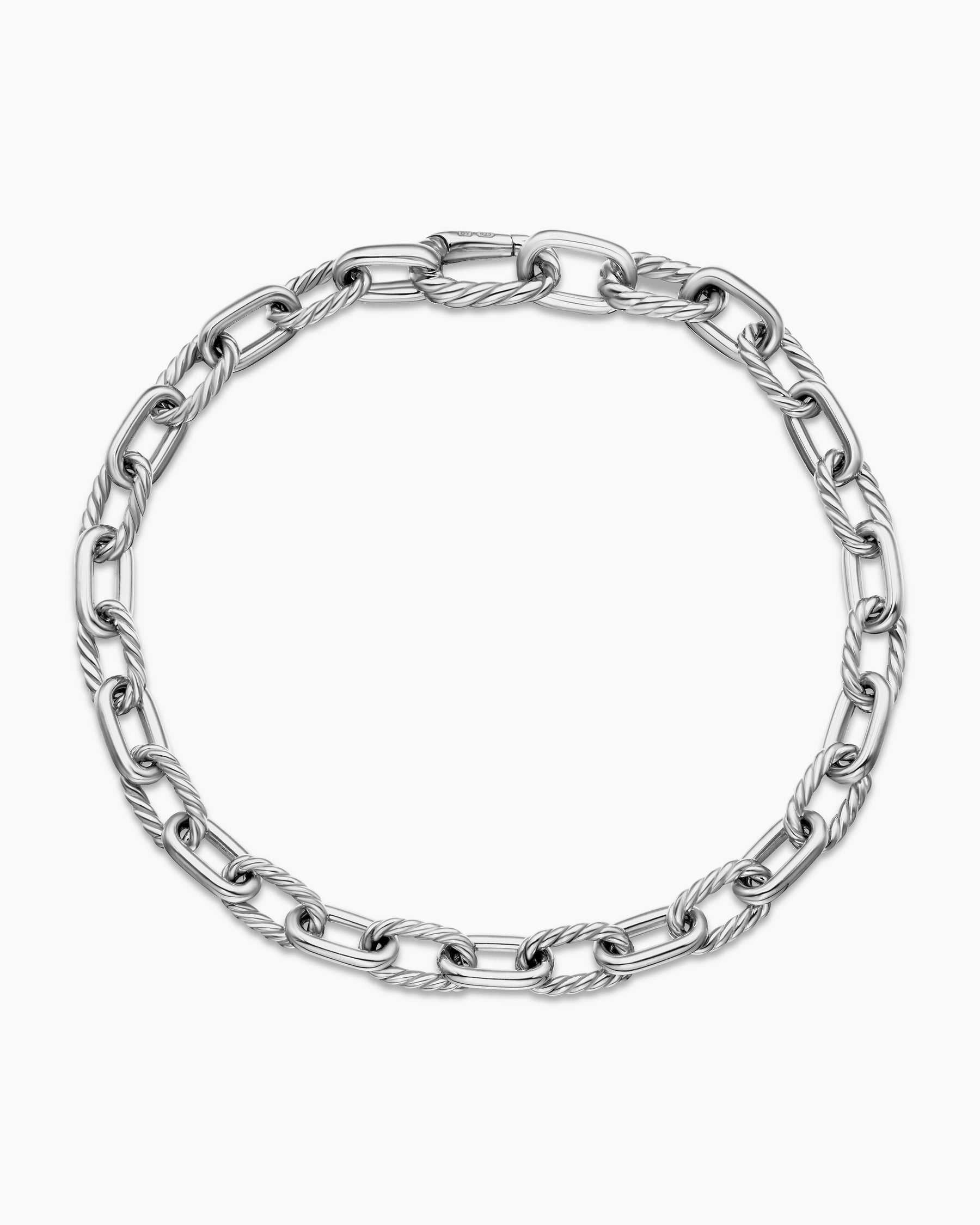 DY Madison Chain Bracelet in Sterling Silver, 6mm - Image 3