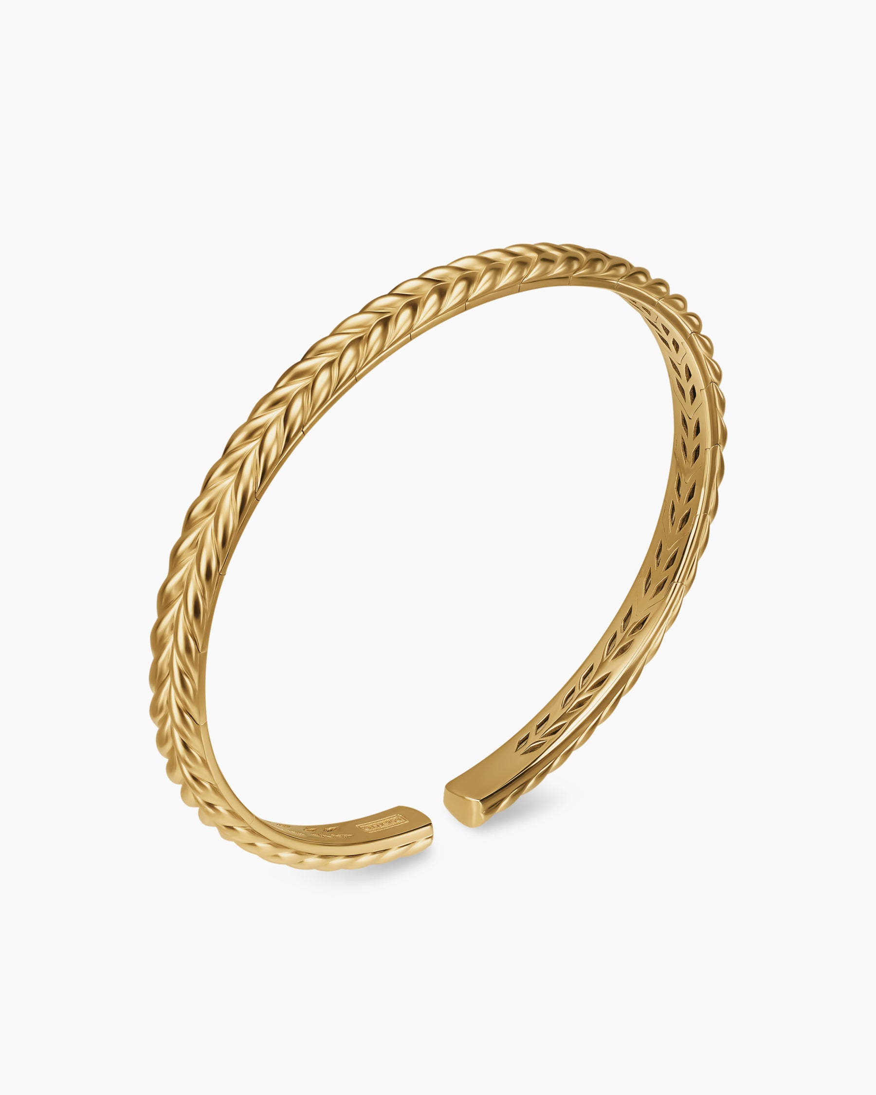 Chevron Flex Bracelet in 18K Yellow Gold, 5.2mm - Image 3