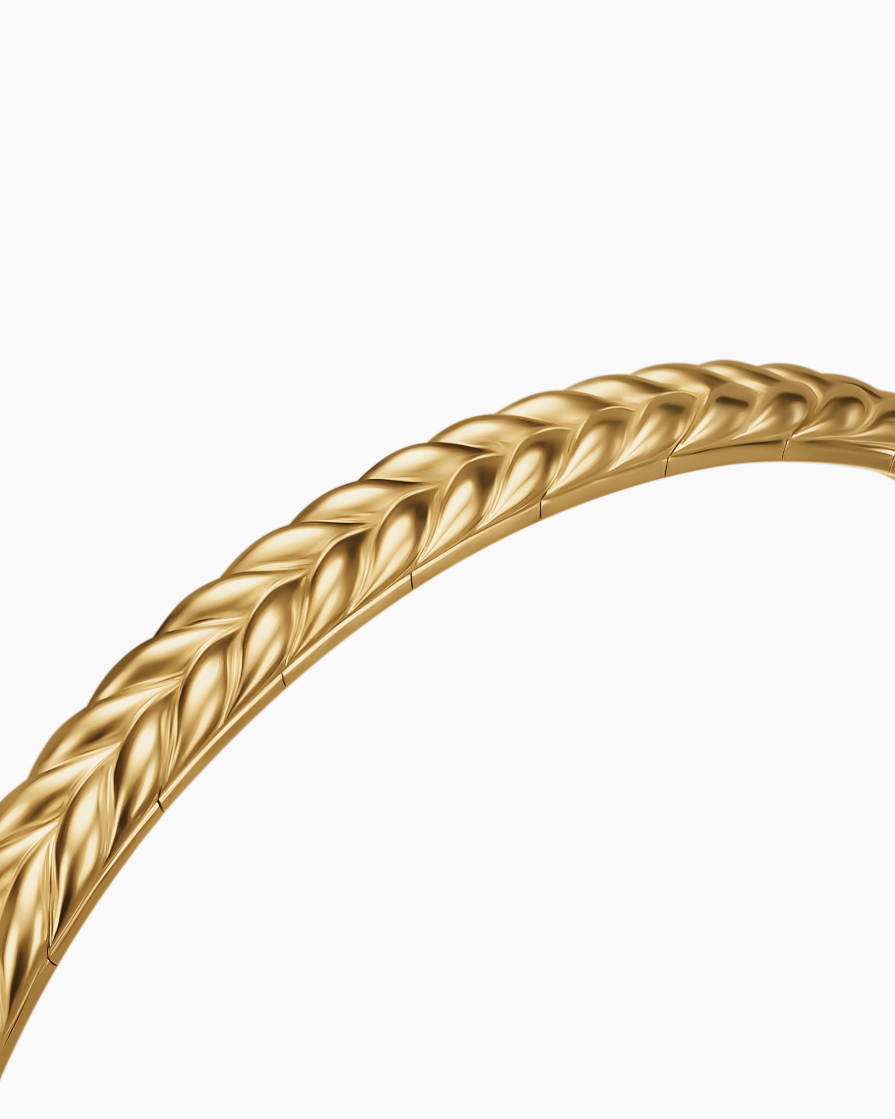 Chevron Flex Bracelet in 18K Yellow Gold, 5.2mm - Image 5