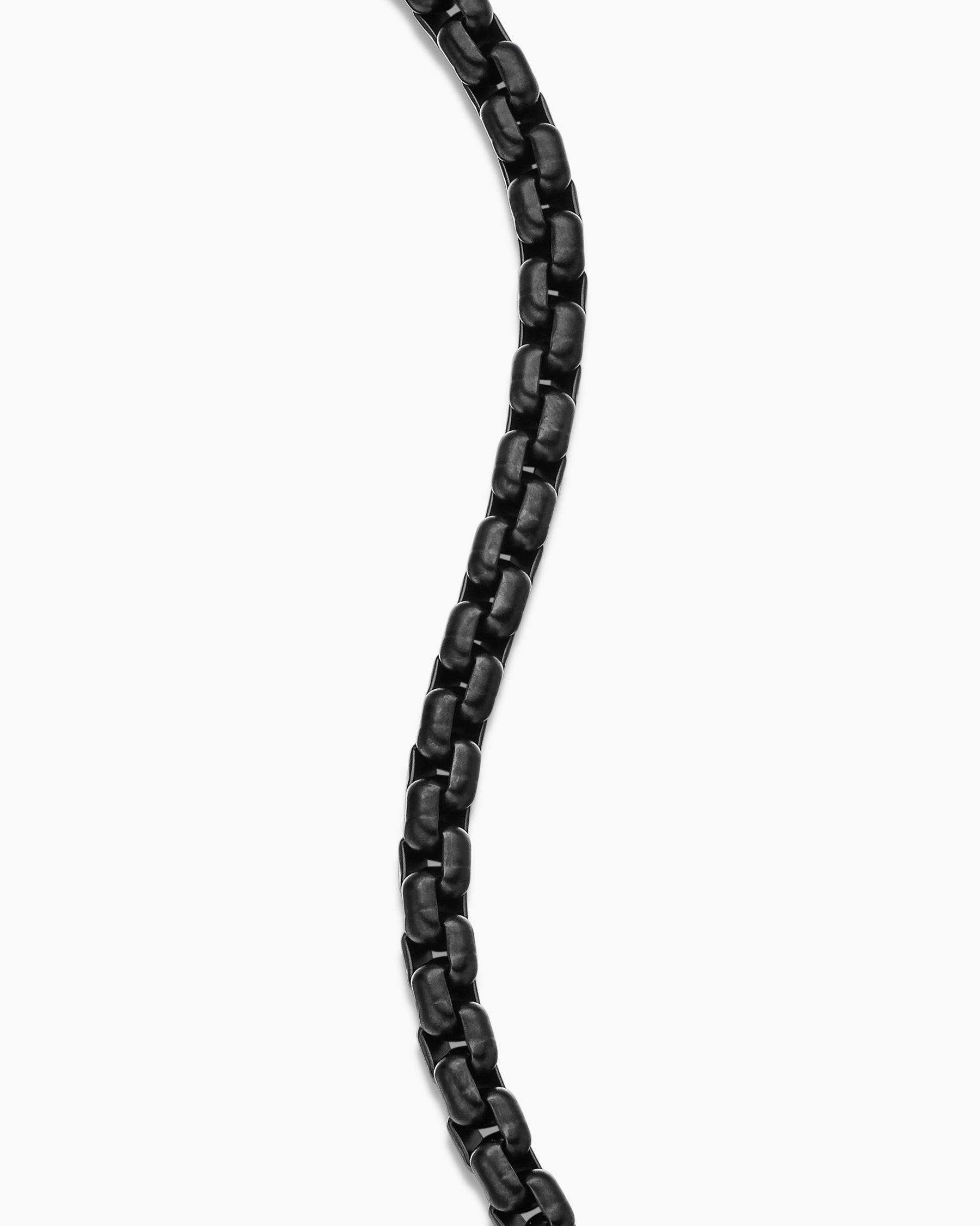 Box Chain Bracelet in Stainless Steel with 14K Yellow Gold, 5mm - Image 6