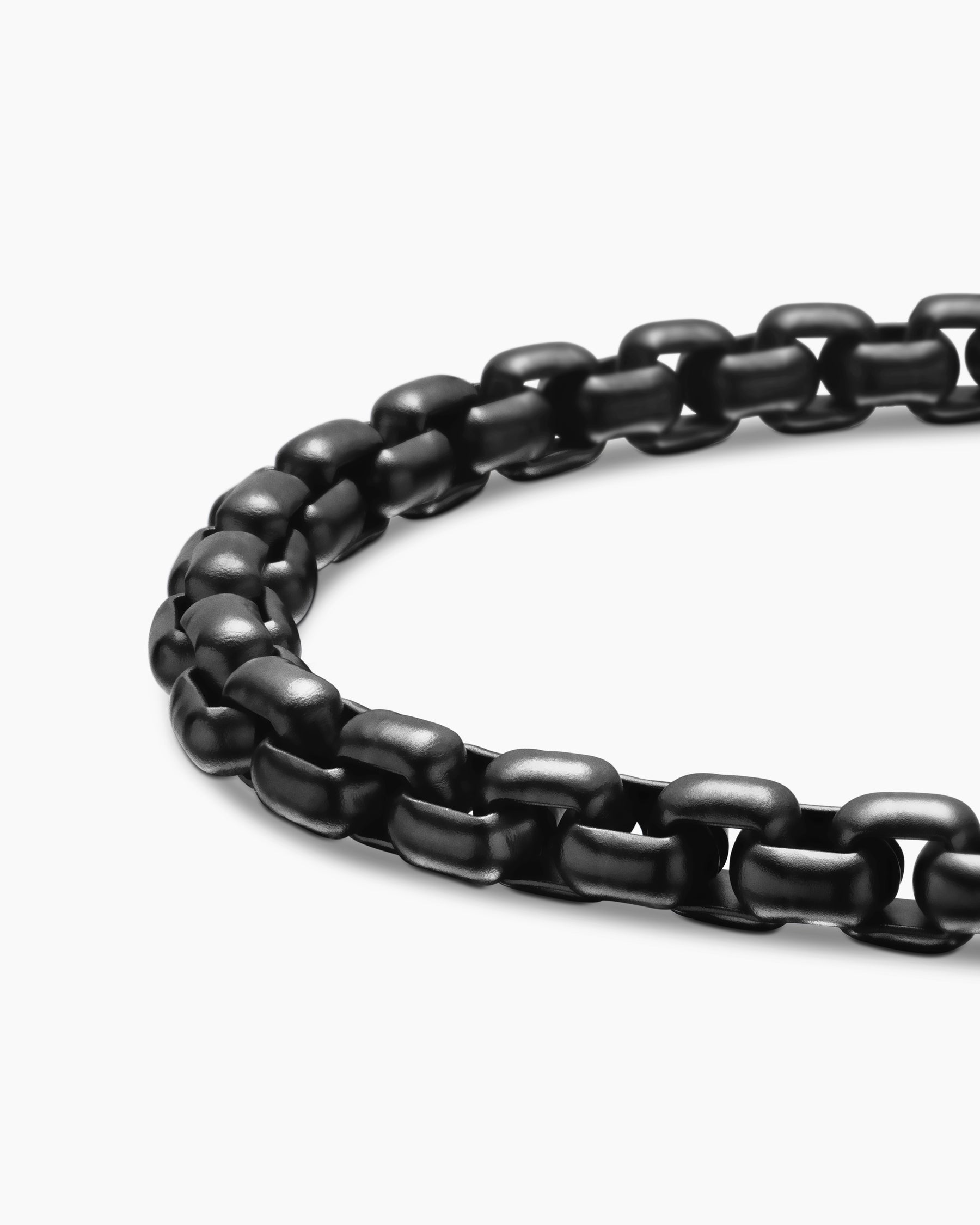 Box Chain Bracelet in Stainless Steel with 14K Yellow Gold, 5mm - Image 7