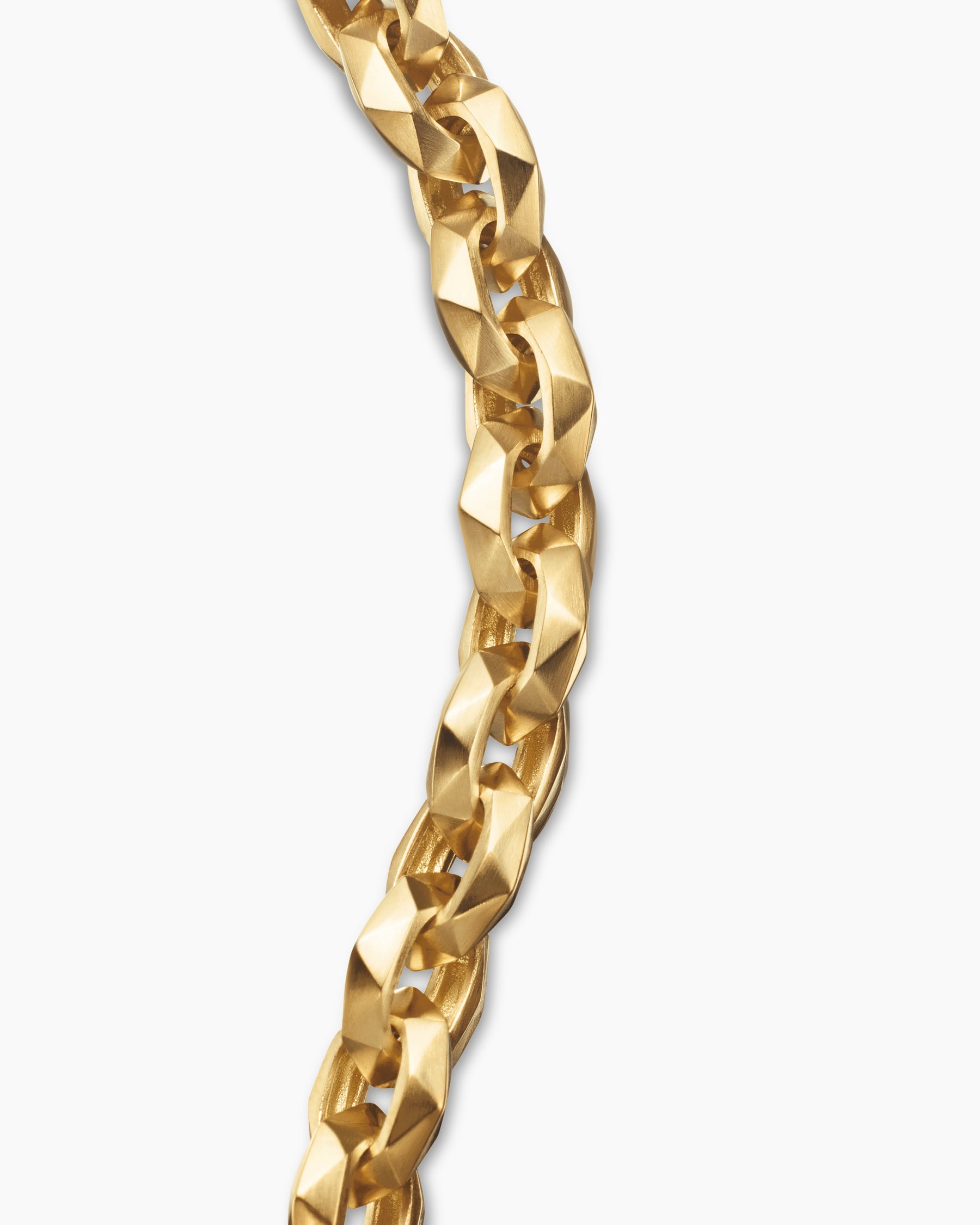 Faceted Chain Bracelet in 18K Yellow Gold, 7mm - Image 6