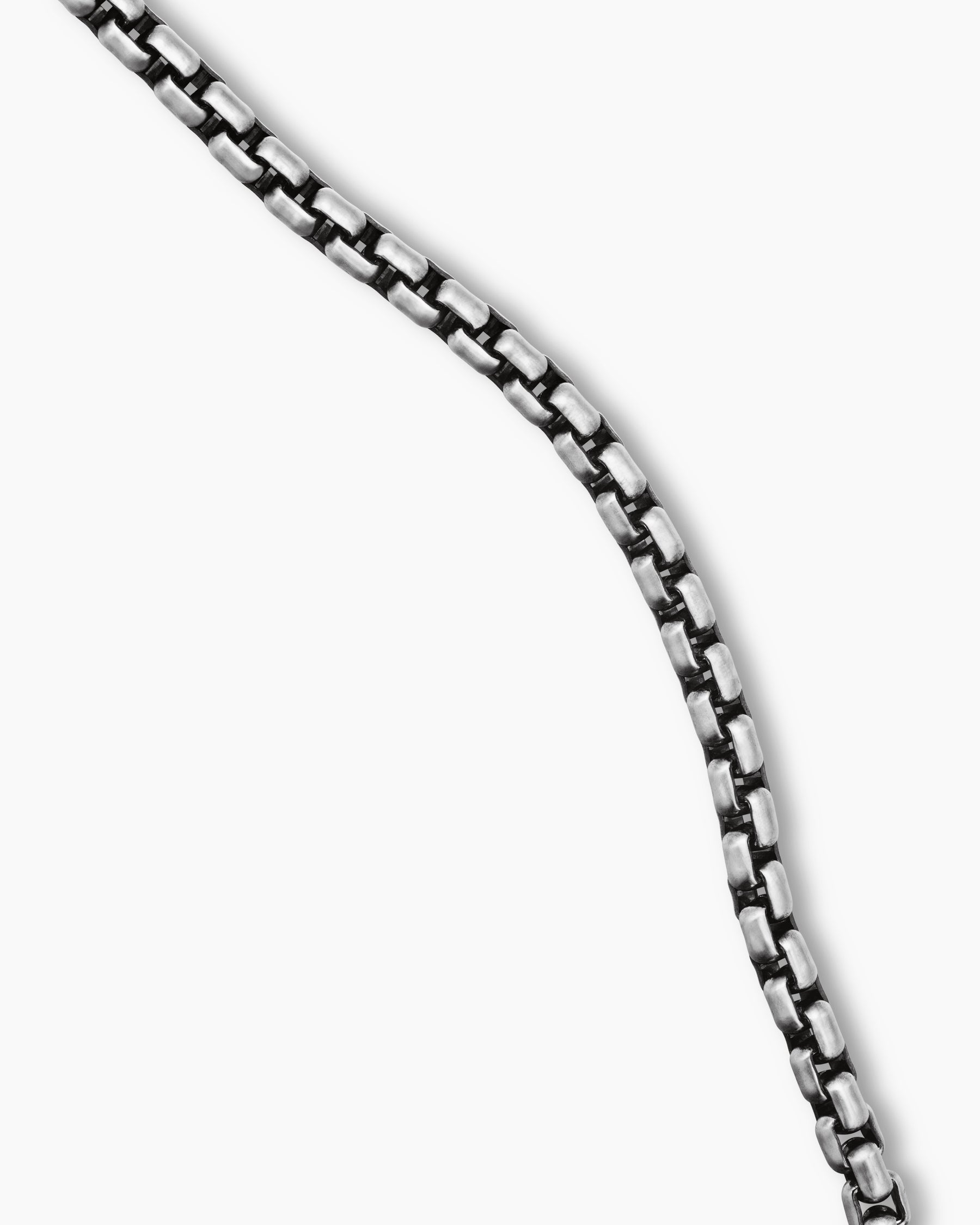 Box Chain Necklace in Sterling Silver with 14K Yellow Gold Accent, 1.7mm - Image 3