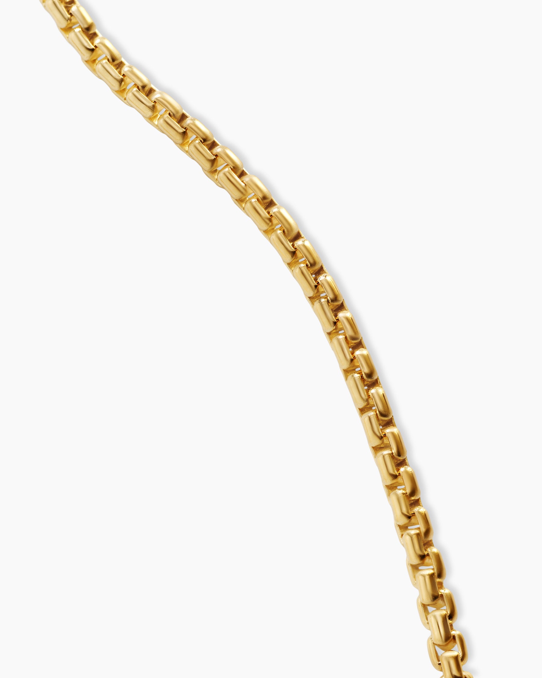 Box Chain Necklace in 18K Yellow Gold, 1.25mm - Image 3