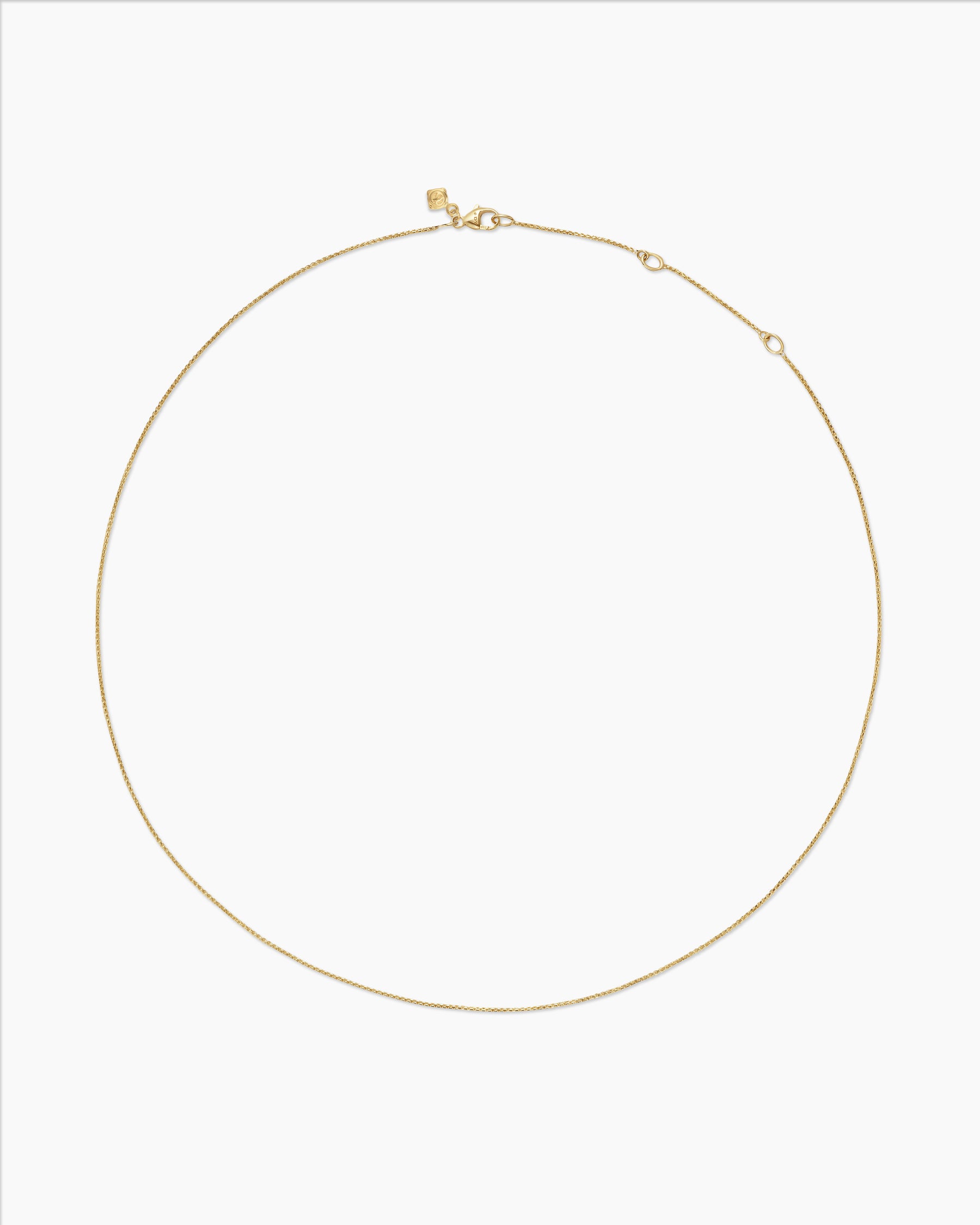 Box Chain Necklace in 18K Yellow Gold, 1.25mm - Image 4