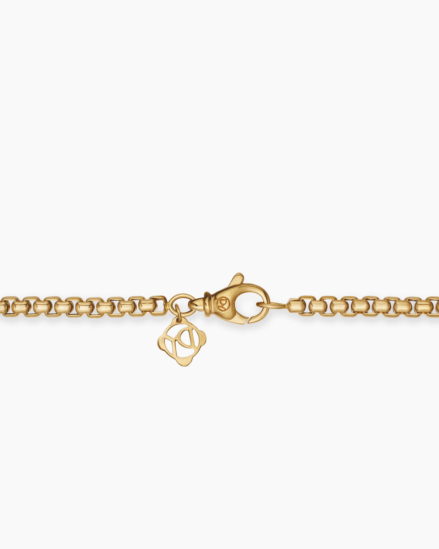 Box Chain Necklace in 18K Yellow Gold, 3.6mm - Image 5