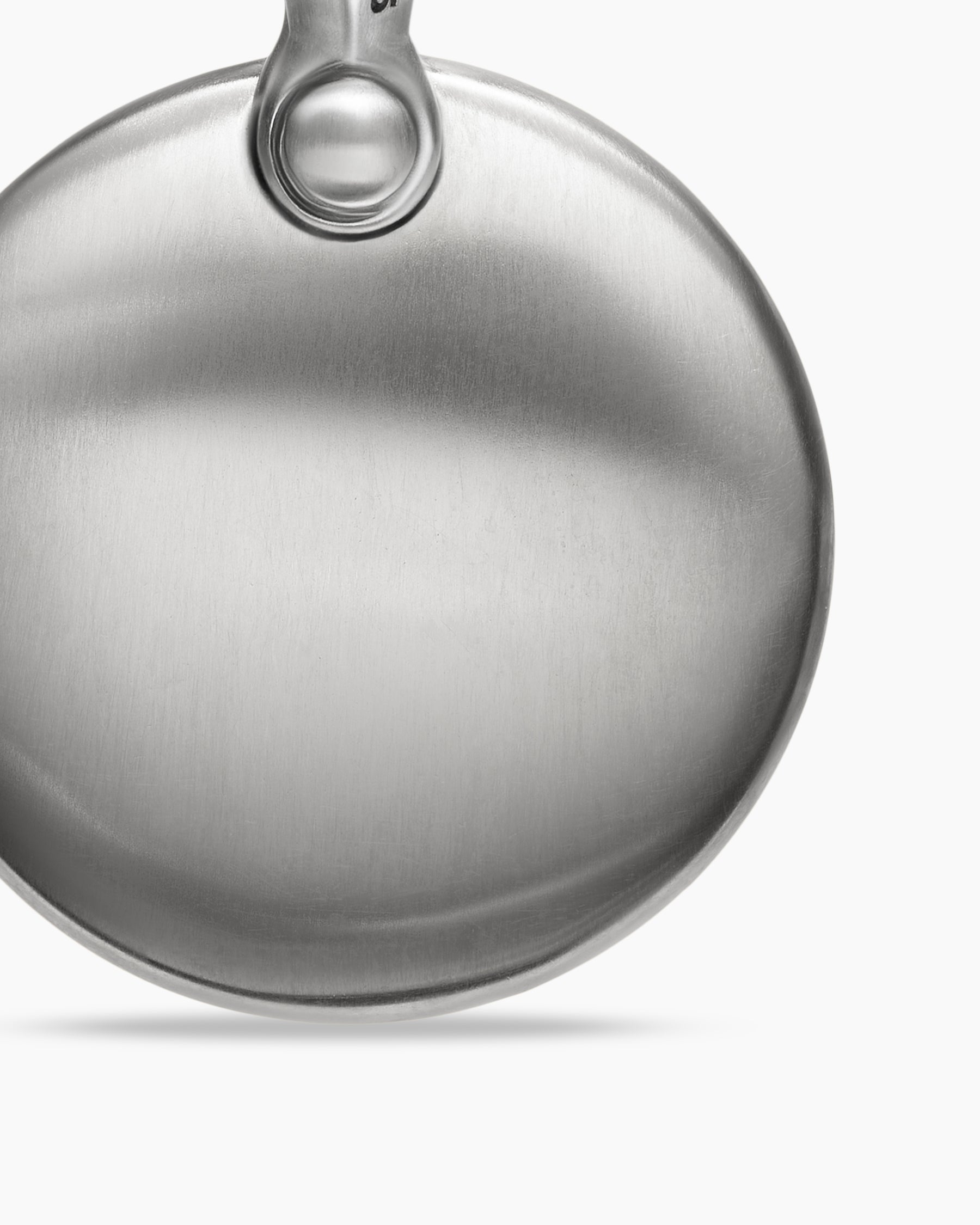 Petrvs Wolf Amulet in Sterling Silver with Black Diamonds, 21mm - Image 6