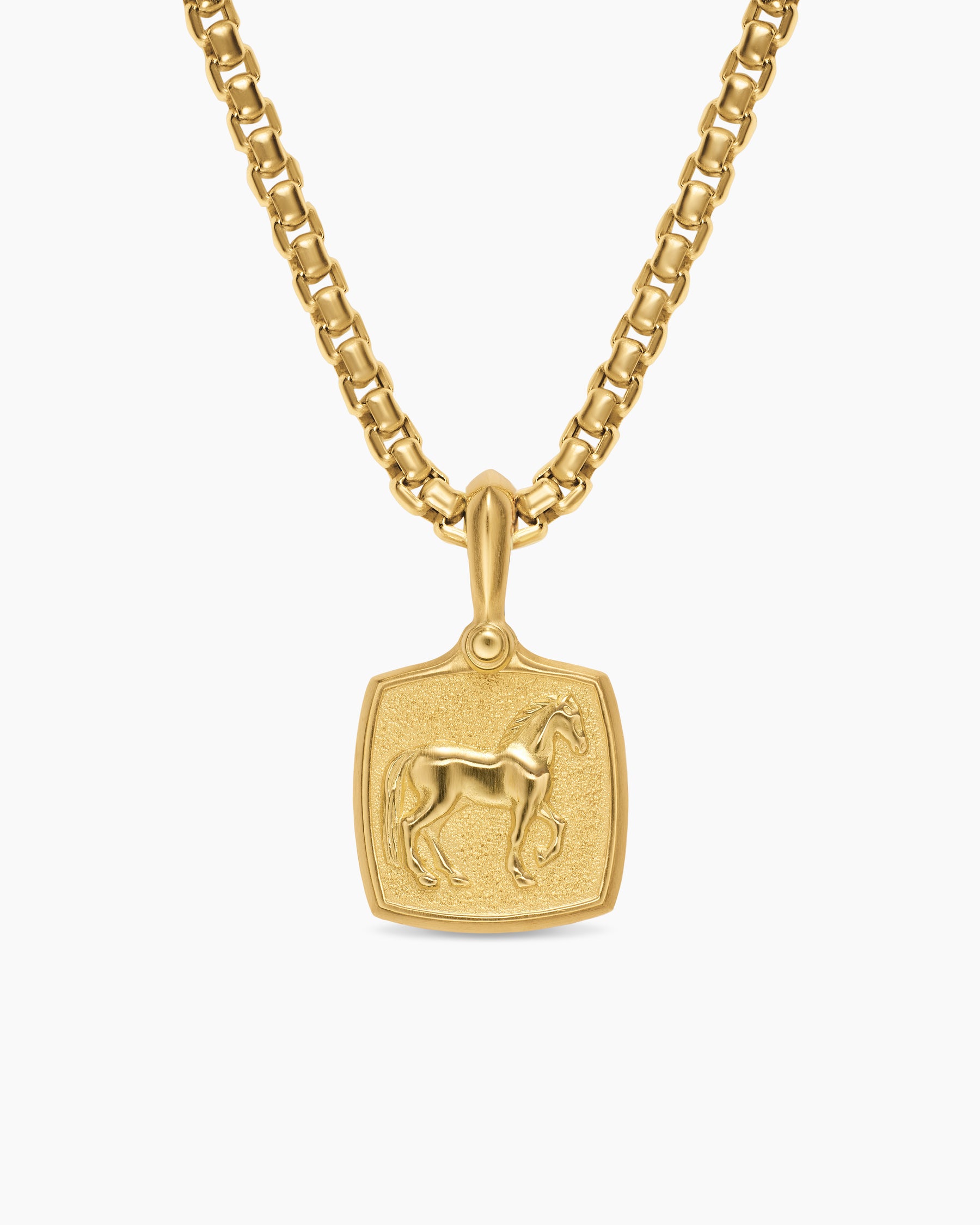 Petrvs Horse Amulet in 18K Yellow Gold, 15.8mm