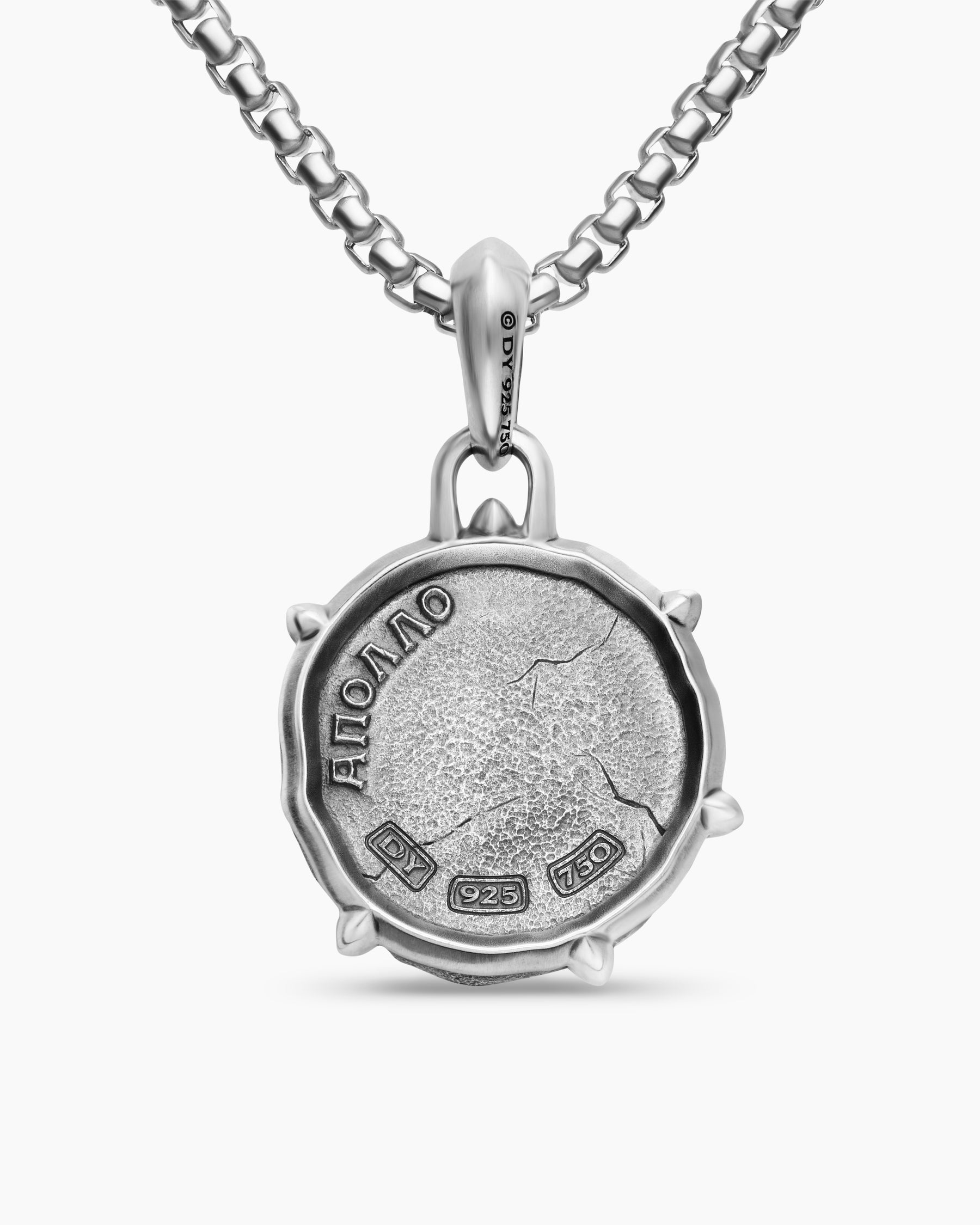 Apollo Amulet in Sterling Silver with 18K Yellow Gold, 26.4mm - Image 3
