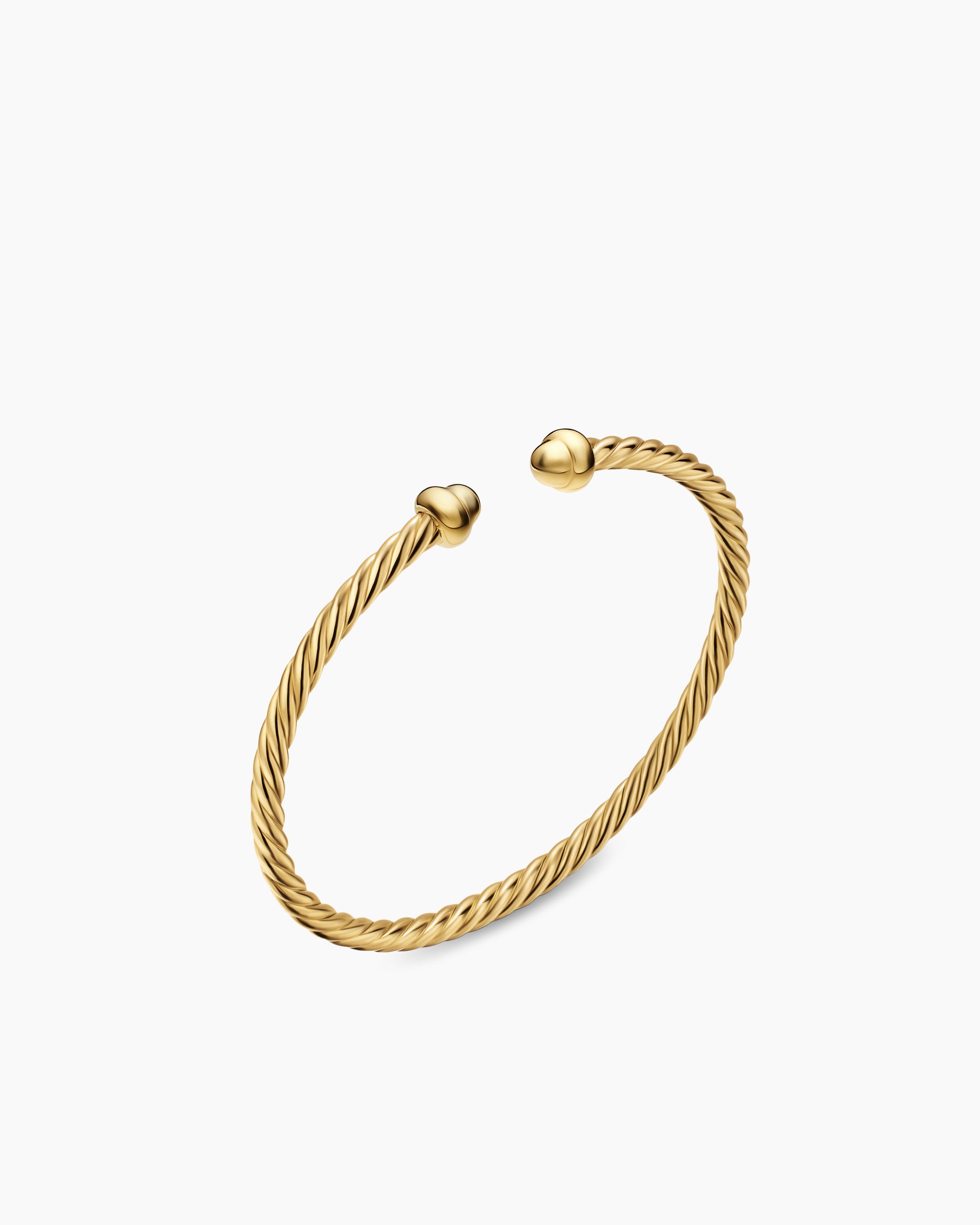 Micro Cablespira Flex Teen Bracelet in 18K Yellow Gold, 2.6mm - Image 2