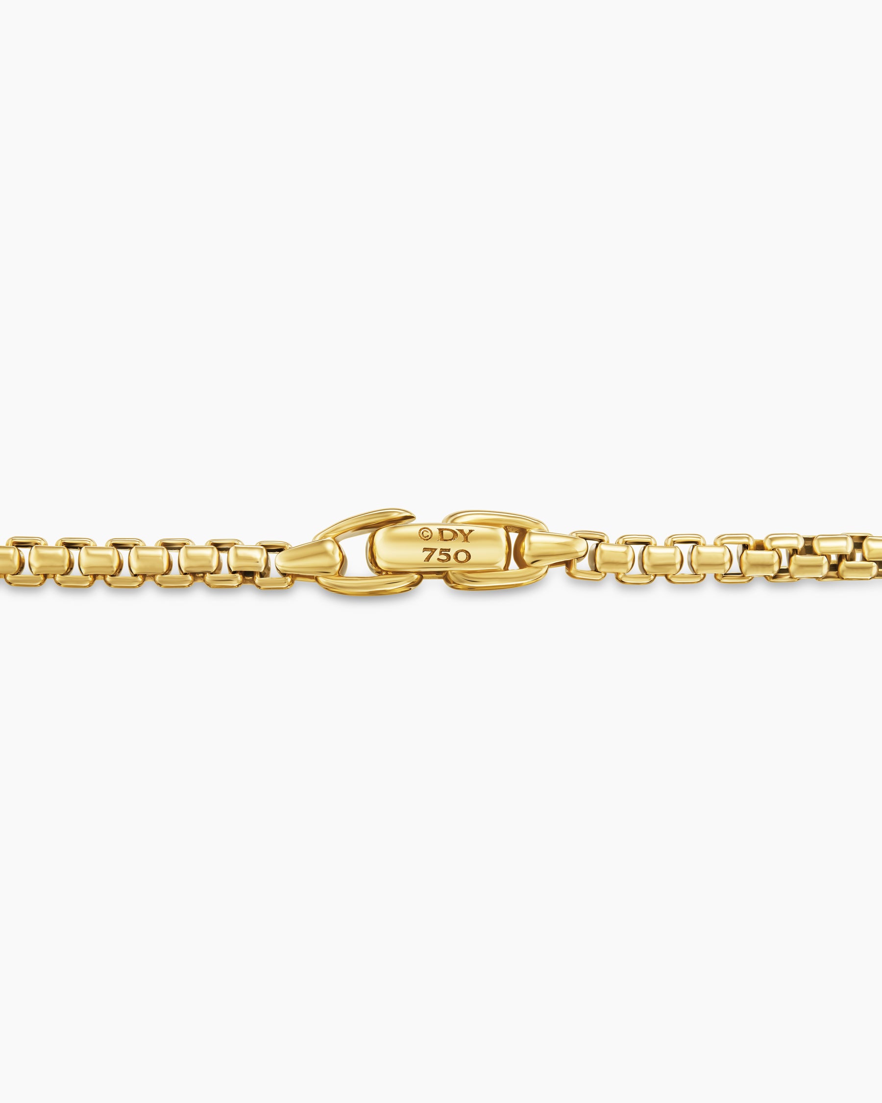 Cross Station Necklace in 18K Yellow Gold with Diamonds, 3.4mm - Image 5