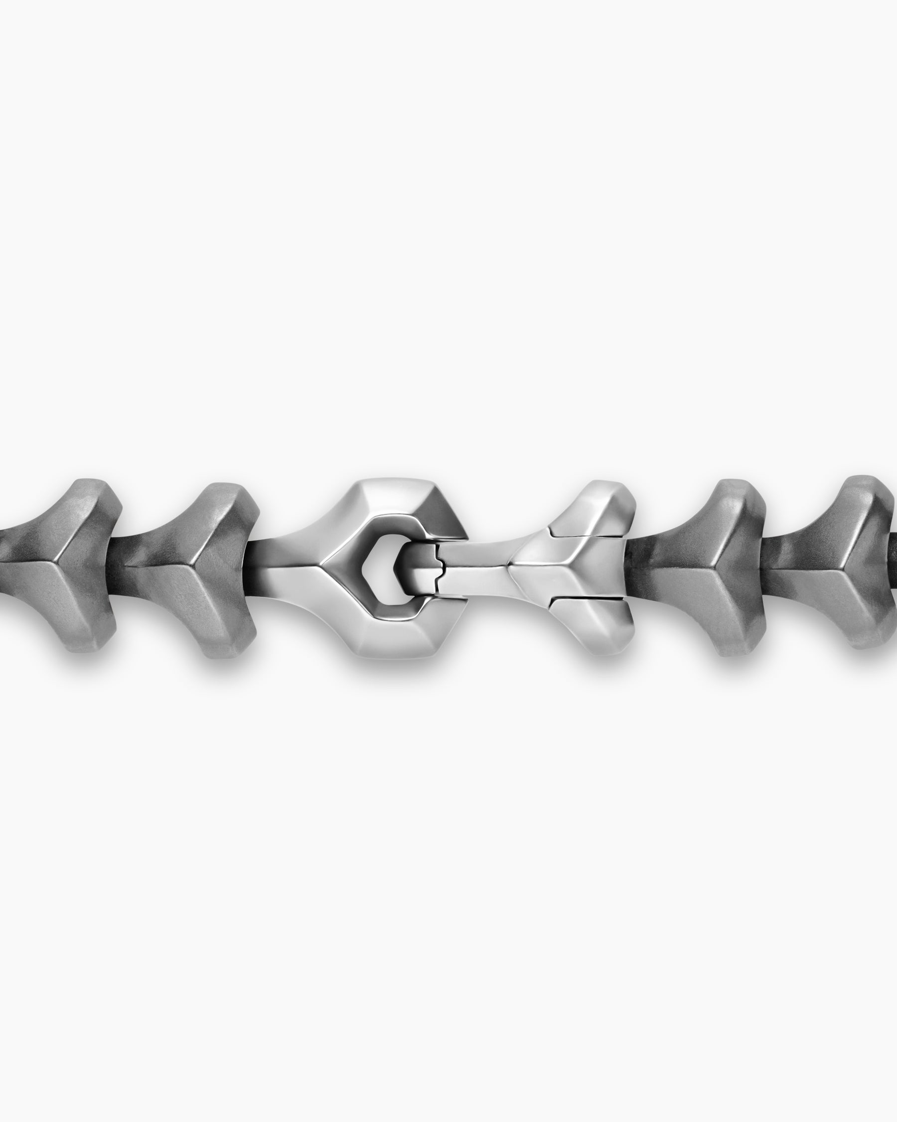 Armory Necklace in Anthracite Titanium with Sterling Silver, 9.5mm - Image 5