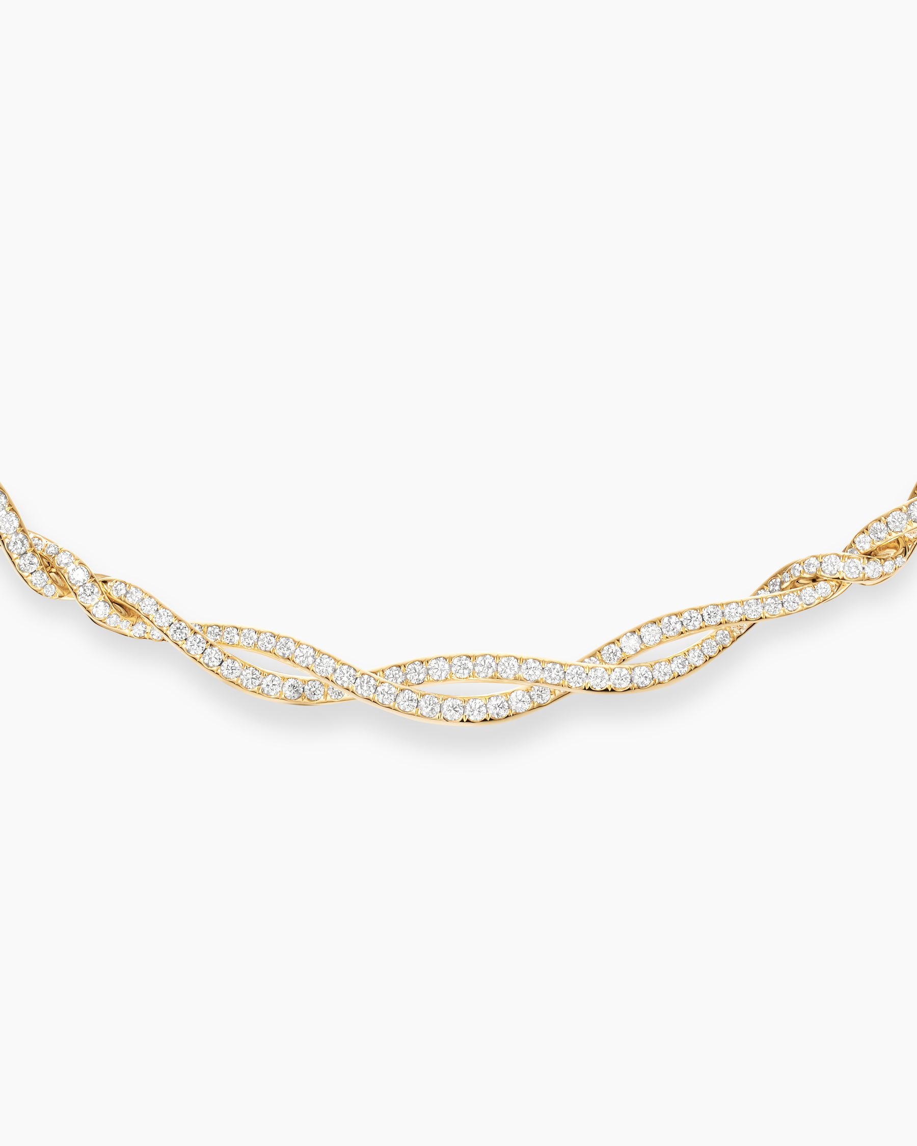 Wisteria Necklace in 18K Yellow Gold with Diamonds, 6mm - Image 3