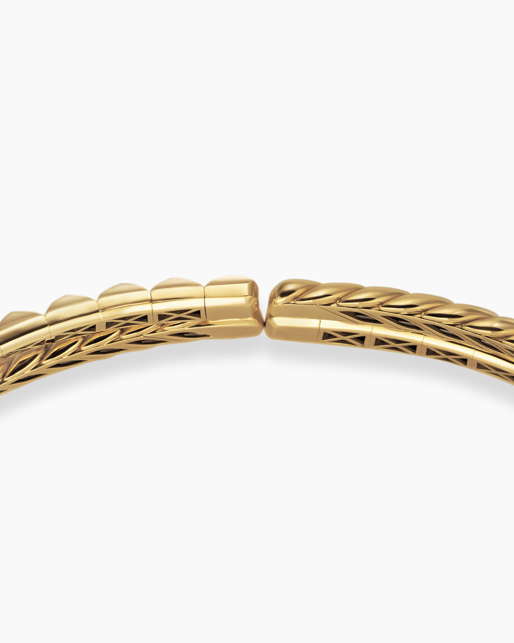Crossover Trio Collar Necklace in 18K Yellow Gold with Diamonds, 16.5mm - Image 6