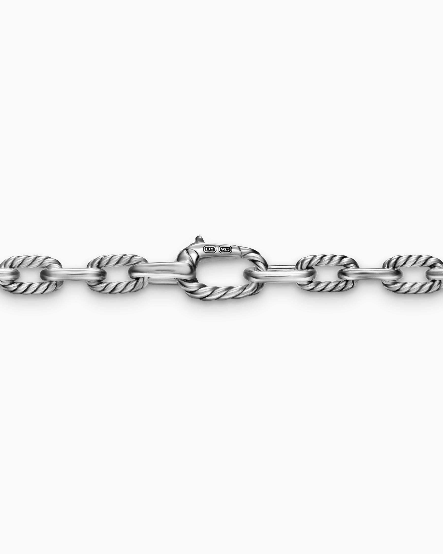 DY Madison Chain Necklace in Sterling Silver with Pearls, 6mm - Image 5