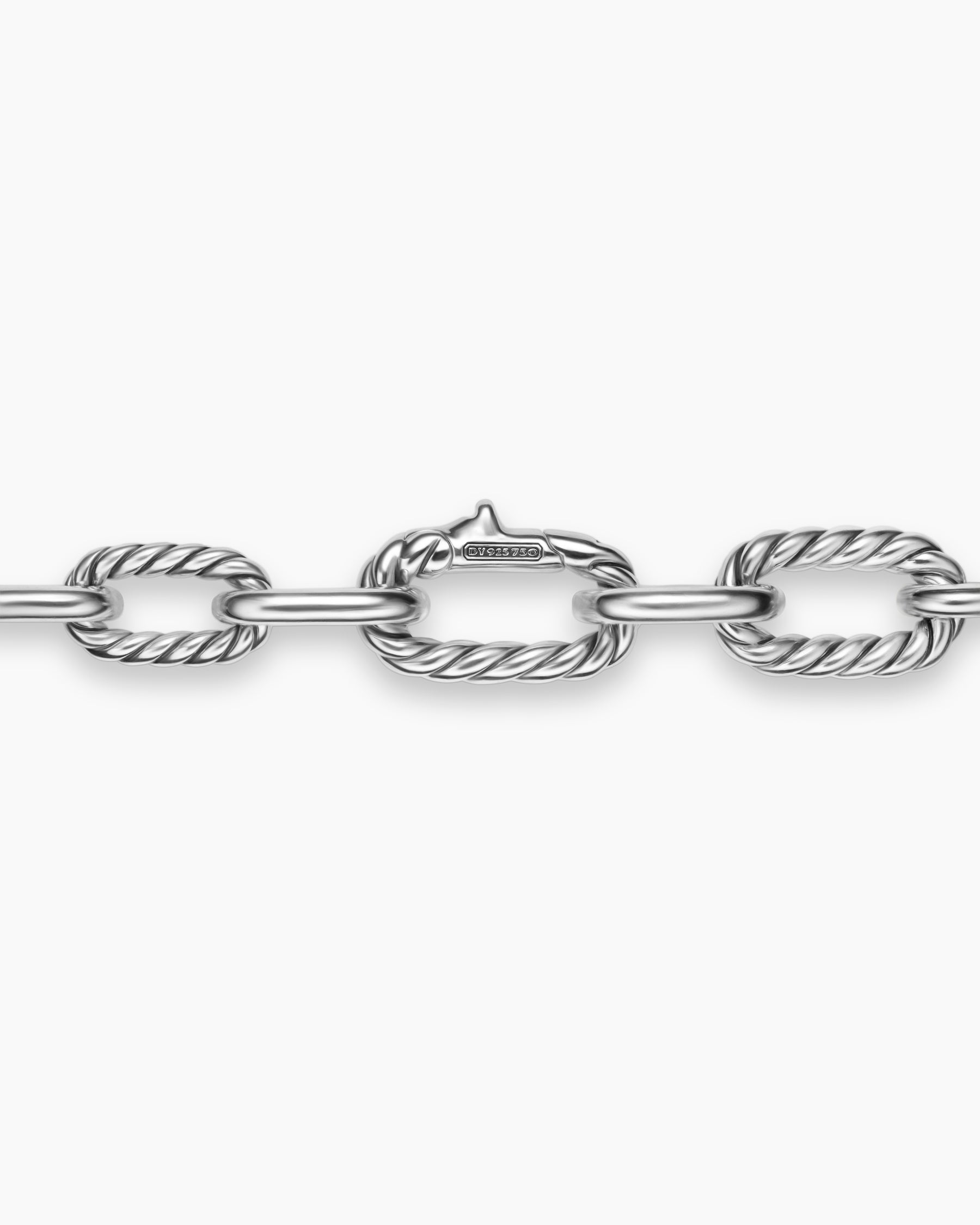DY Madison Chain Necklace in Sterling Silver with 18K Yellow Gold, 8.5mm - Image 5