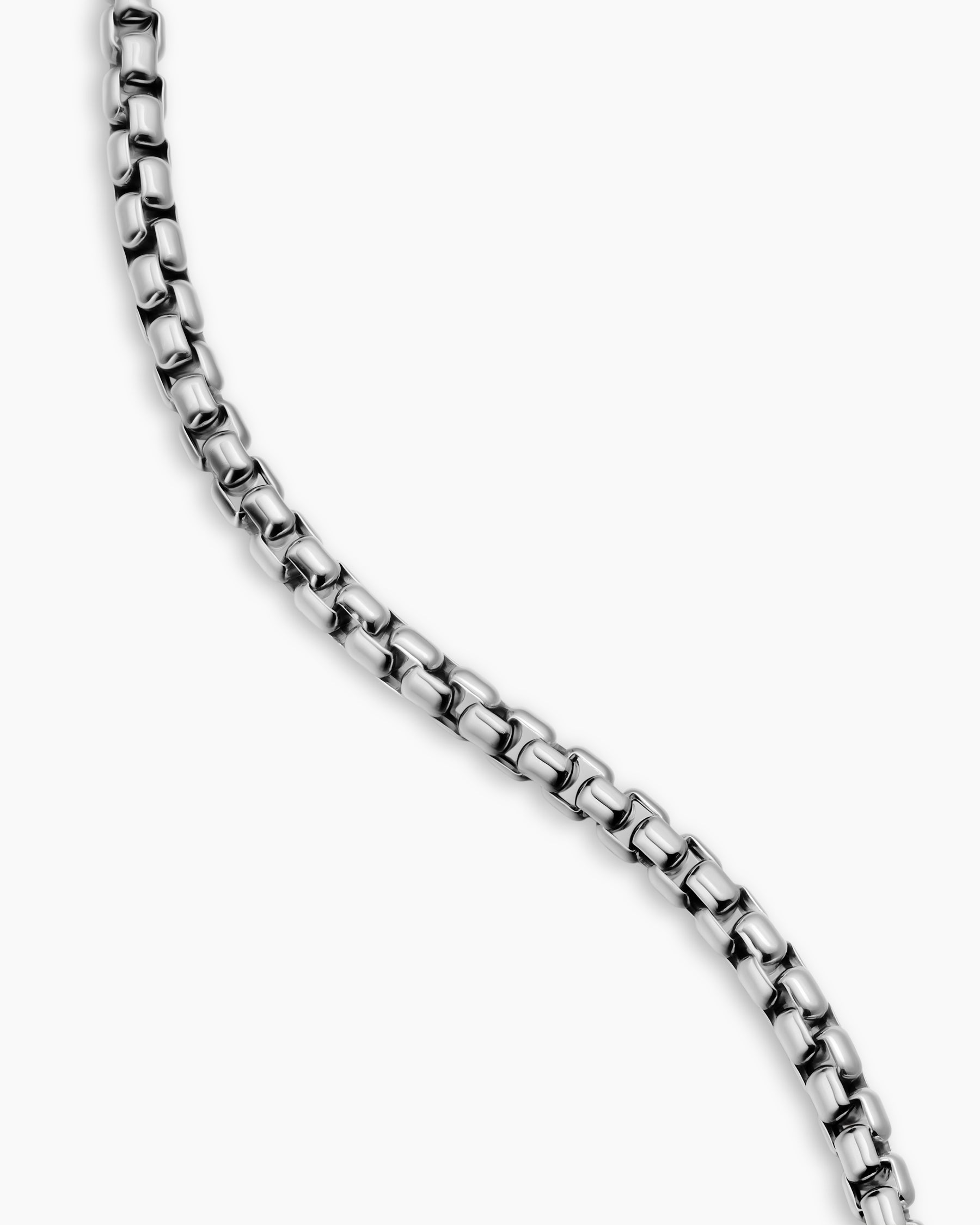 Alternative view of Star of David Station Necklace in Sterling Silver, 3.6mm