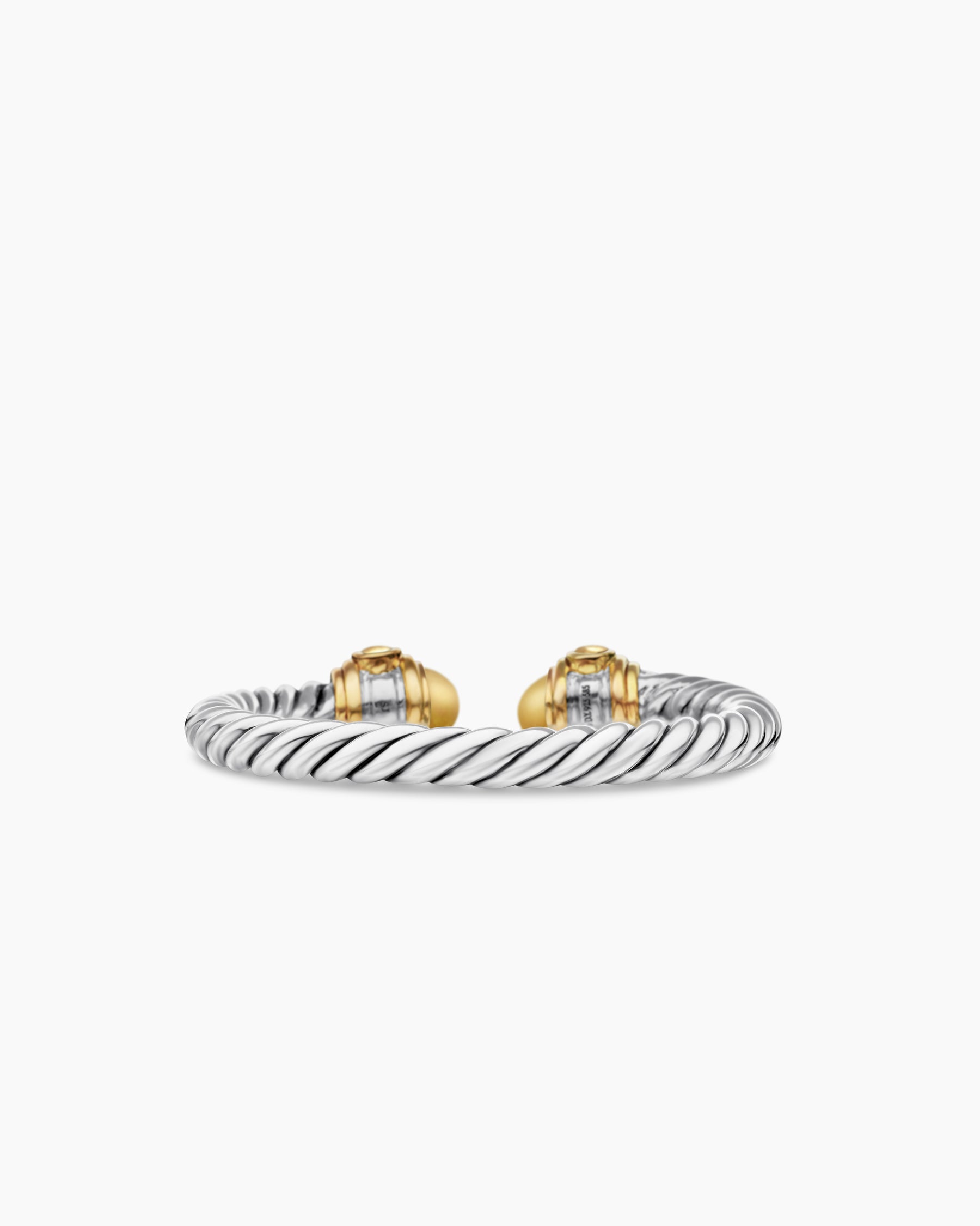 Renaissance Ring in Sterling Silver with 14K Yellow Gold, Gold Domes and Diamonds, 2.3mm - Image 6