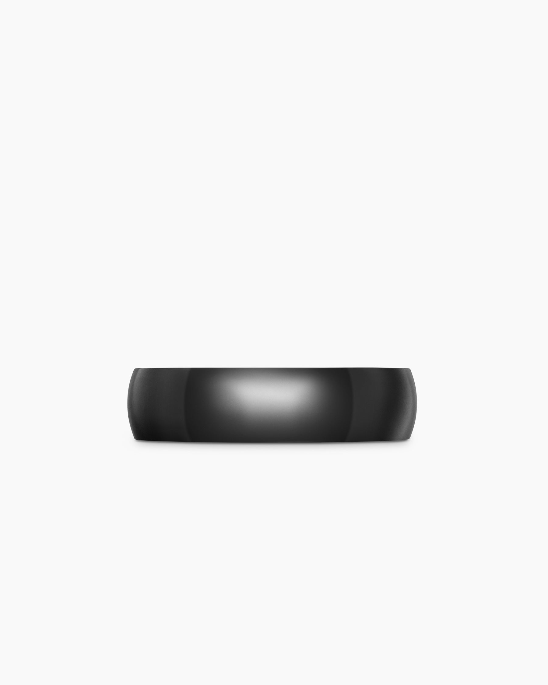 DY Classic Band Ring in Black Titanium, 6mm - Image 4