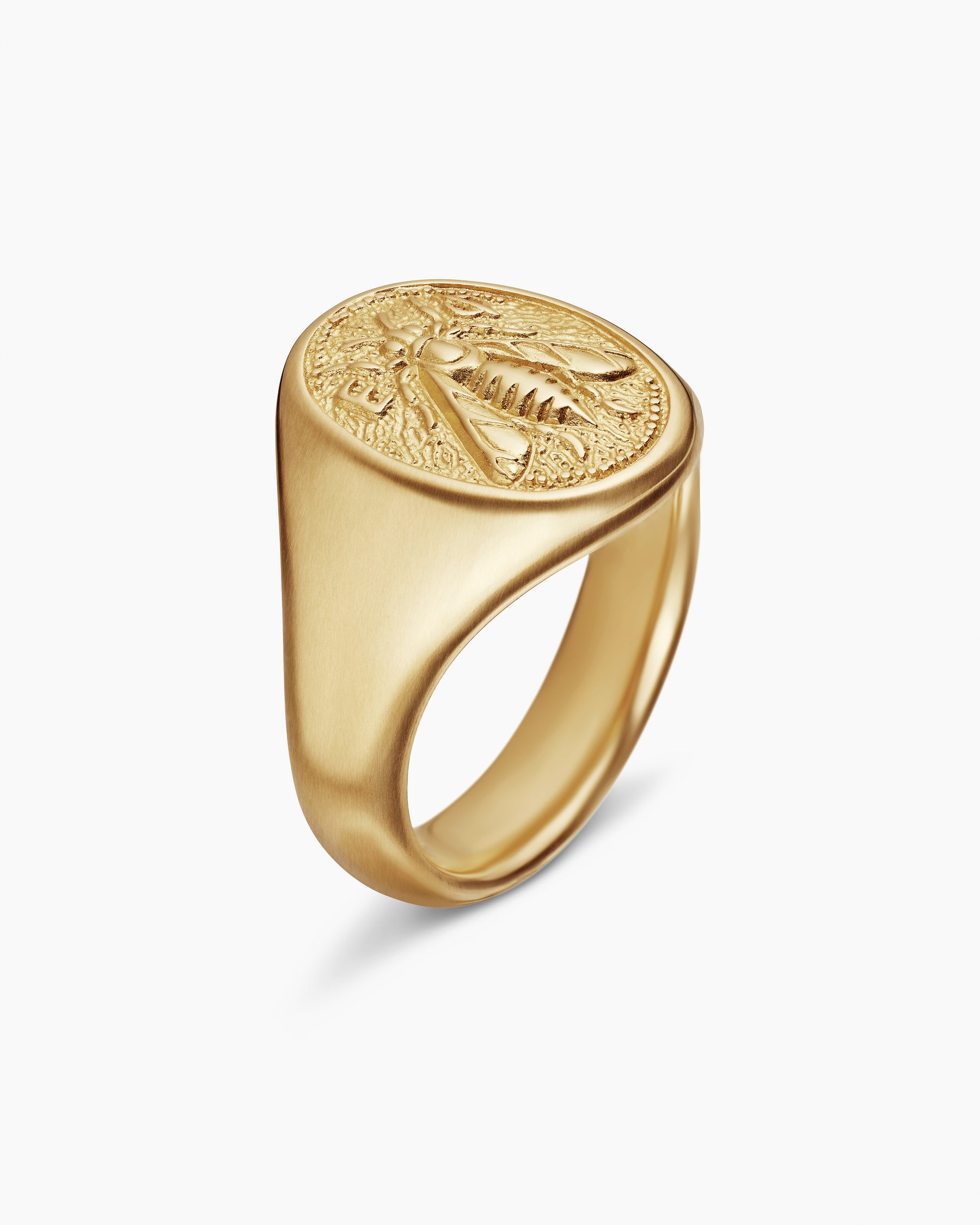 Petrvs Bee Pinky Ring in 18K Yellow Gold, 15.5mm - Image 3