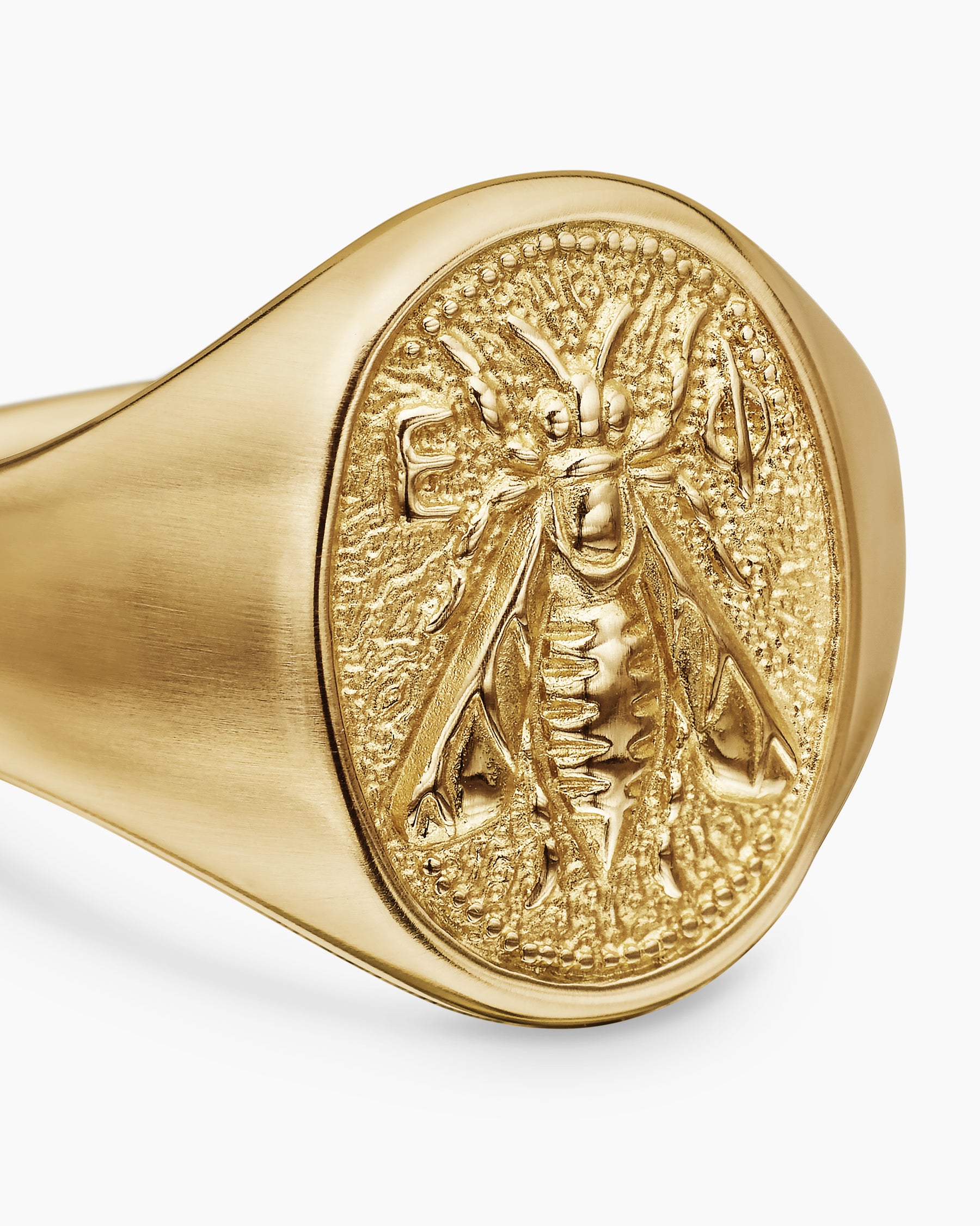 Petrvs Bee Pinky Ring in 18K Yellow Gold, 15.5mm - Image 5
