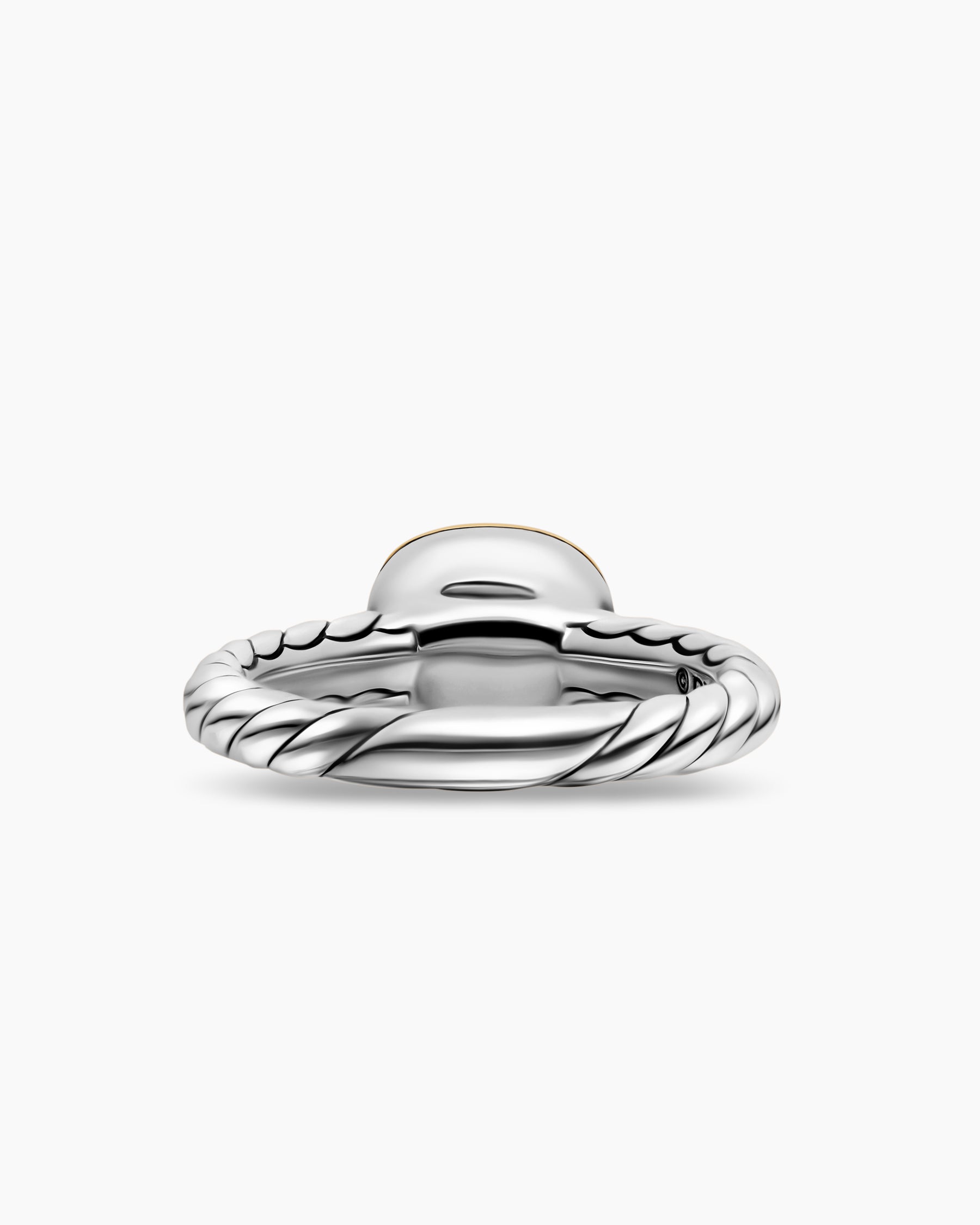 DY Mercer Color Stone Ring in Sterling Silver with 18K Yellow Gold and Sky Blue Topaz, 7mm - Image 6
