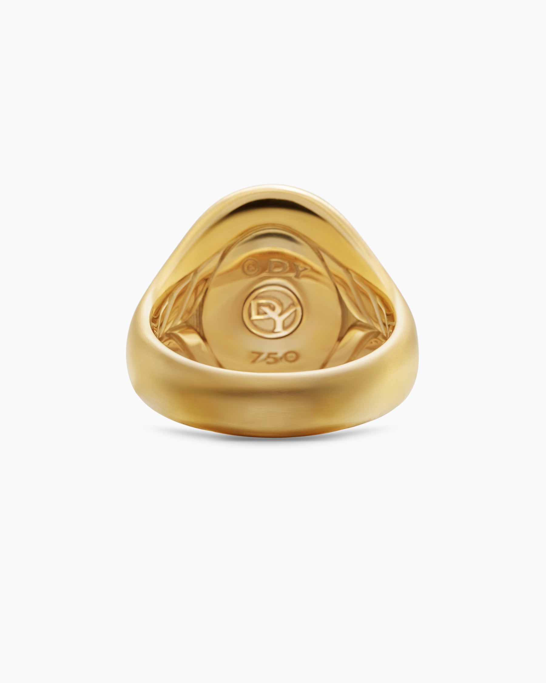 Petrvs Wolf Signet Ring in 18K Yellow Gold with Black Onyx, 21.5mm - Image 6
