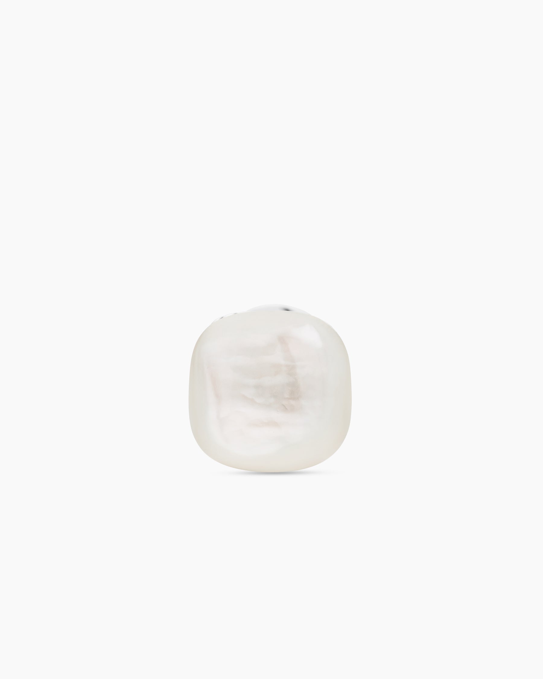 Streamline Cushion Tuxedo Studs in Sterling Silver with Mother of Pearl - Image 4