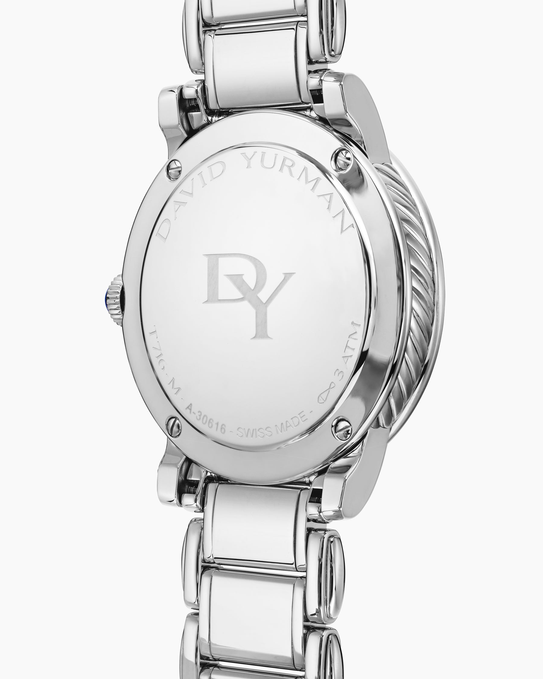Classic Quartz Watch in Stainless Steel with Diamonds, 38mm - Image 4