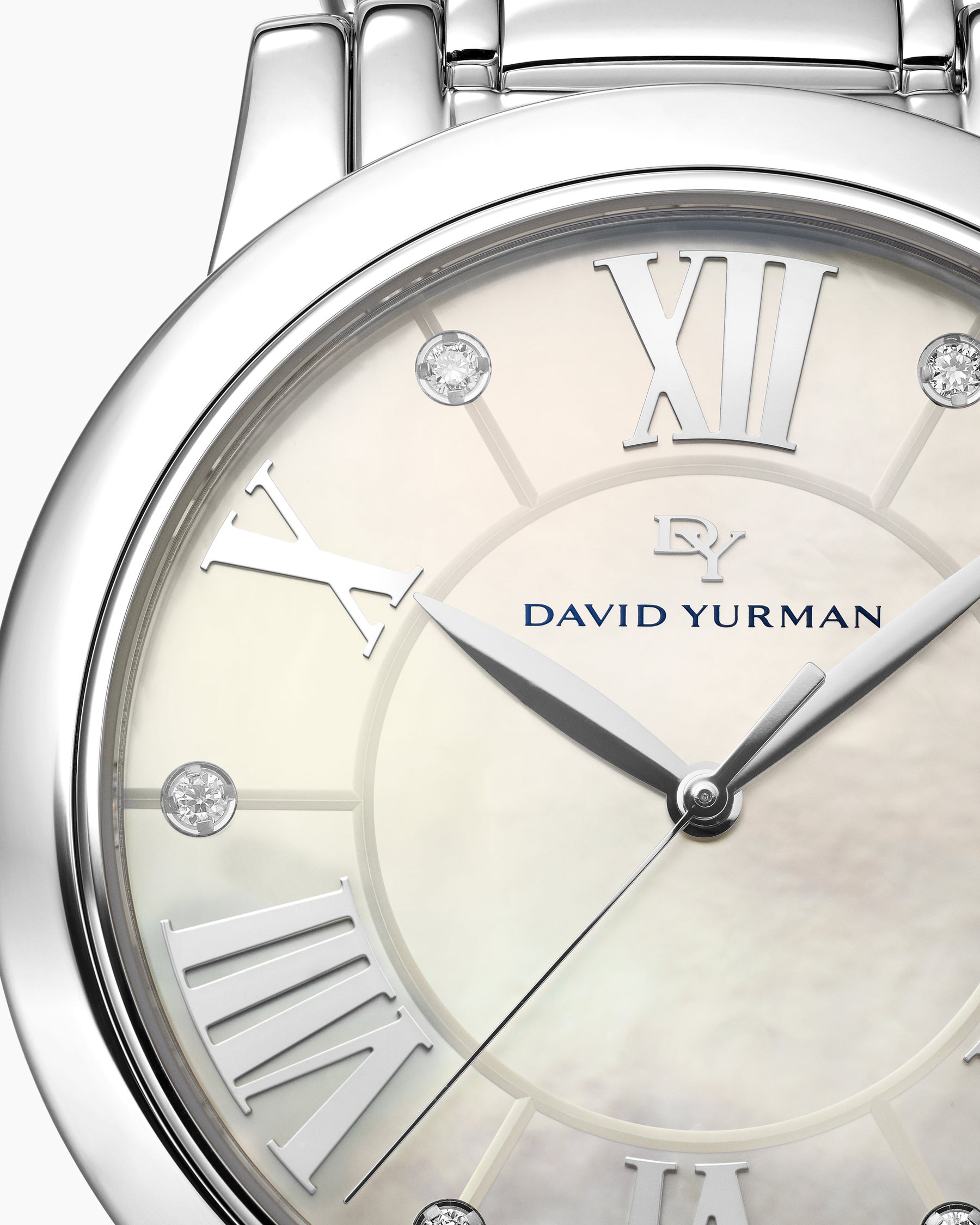 Classic Quartz Watch in Stainless Steel with Diamonds, 38mm - Image 7