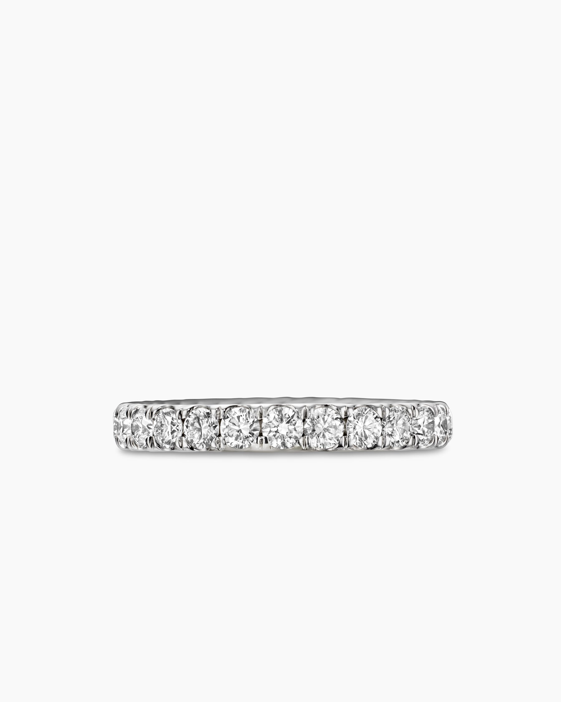 DY Eden Band Ring in Platinum with Diamonds, 2.8mm - Image 4